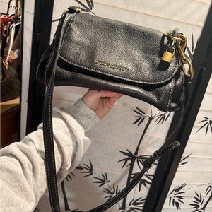 Marc Jacobs Black Leather Crossbody Bag vintage